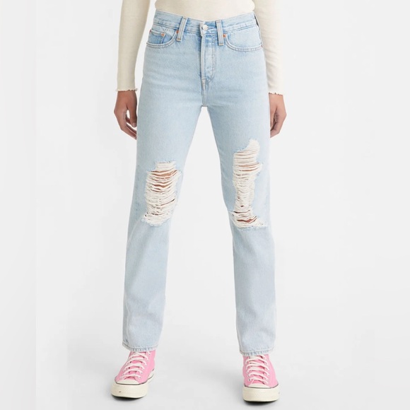 Levi's Denim - Levi's Wedgie Straight Ankle Women’s Jeans in color Flow Style 30x28